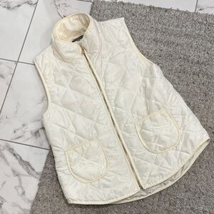 Market & Spruce Cream Quilted Vest